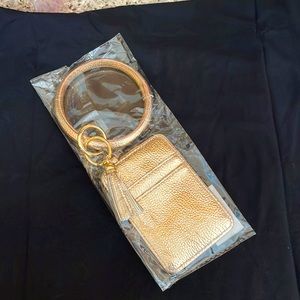 NWT - Rose Gold Key Ring Wallet combo